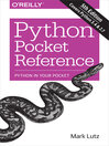 Imagen de portada para Python Pocket Reference